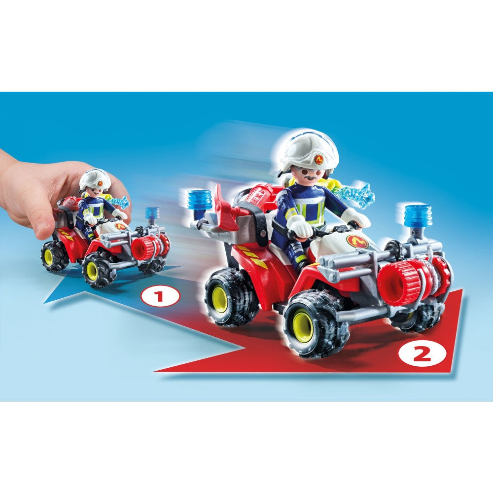 ATV DE POMPIERI PLAYMOBIL - PLAYMOBIL ACTION HEROES  (PM71825)