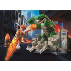 JUCARIE DE ROL LUPTA EROULUI CU SOPARLA URIASA - PLAYMOBIL ACTION HEROES (PM71831)