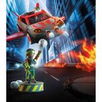 JUCARIE DE ROL LUPTA EROULUI CU VEHICUL - PLAYMOBIL ACTION HEROES (PM71832)