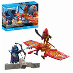 JUCARIE DE ROL LUPTA EROULUI CU DRONA SI MALEFICUL NINJA - PLAYMOBIL ACTION HEROES (PM71833)