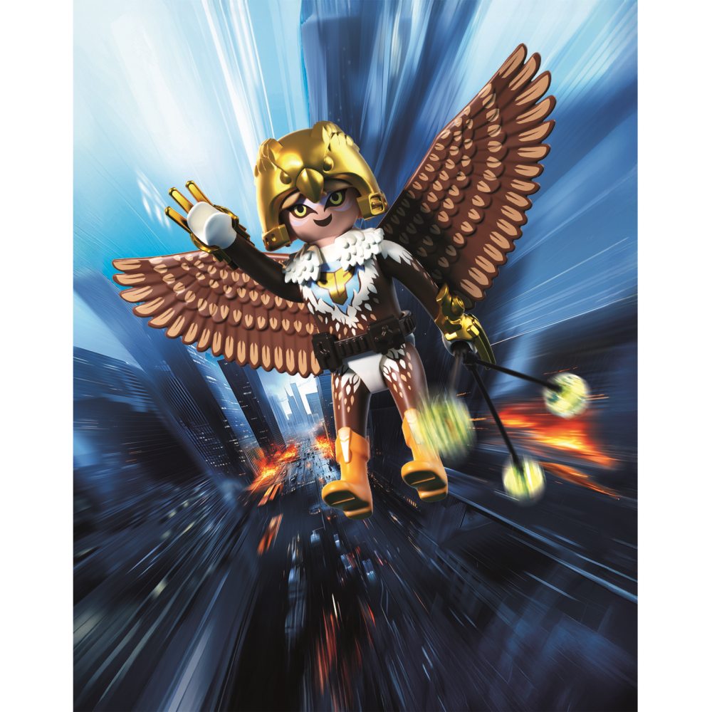 JUCARIE DE ROL EROINA CU ARIPI - PLAYMOBIL ACTION HEROES (PM71834)