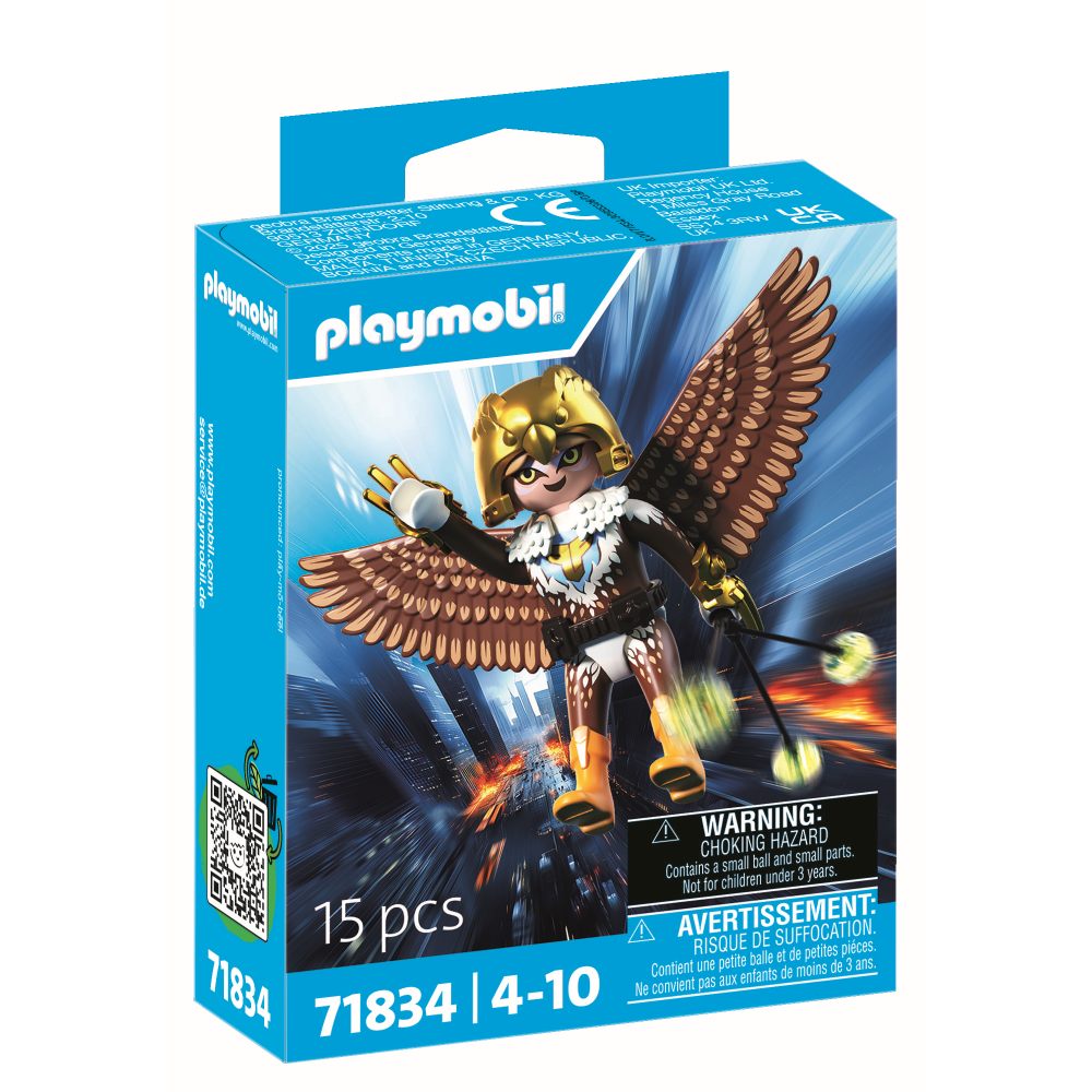 JUCARIE DE ROL EROINA CU ARIPI - PLAYMOBIL ACTION HEROES (PM71834)