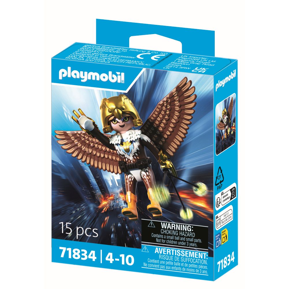 JUCARIE DE ROL EROINA CU ARIPI - PLAYMOBIL ACTION HEROES (PM71834)