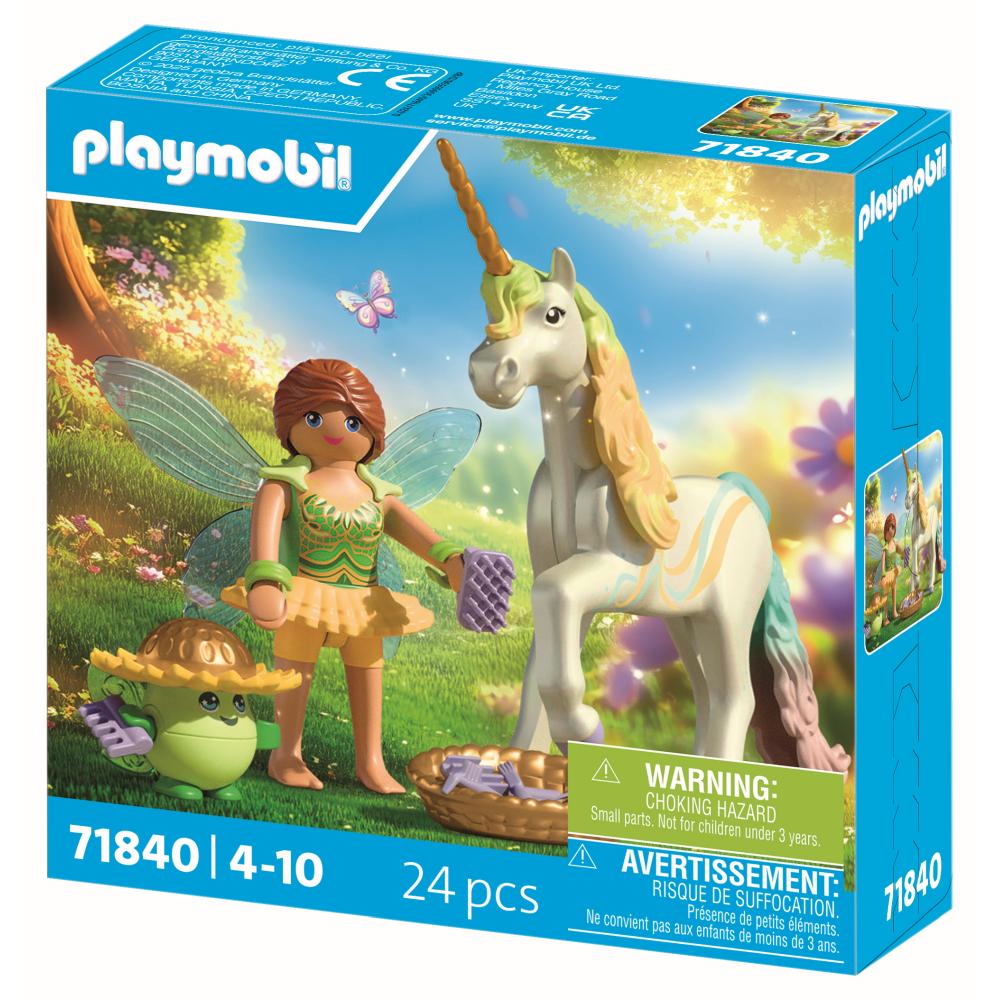 JUCARIE DE ROL FIGURINA DE COLECTIE UNICORNUL RAINBOW FLOWER SI ZANA - PLAYMOBIL FAIRIES (PM71840)