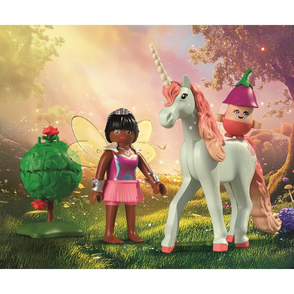JUCARIE DE ROL FIGURINA DE COLECTIE UNICORNUL SKY ROSE SI ZANA - PLAYMOBIL FAIRIES (PM71841)