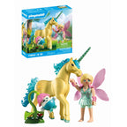 JUCARIE DE ROL FIGURINA DE COLECTIE UNICORNUL SUNSHINE BLOSSOM SI ZANA - PLAYMOBIL FAIRIES (PM71842)