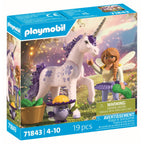 JUCARIE DE ROL FIGURINA DE COLECTIE UNICORNUL LUCKY LAVENDER SI ZANA - PLAYMOBIL FAIRIES (PM71843)