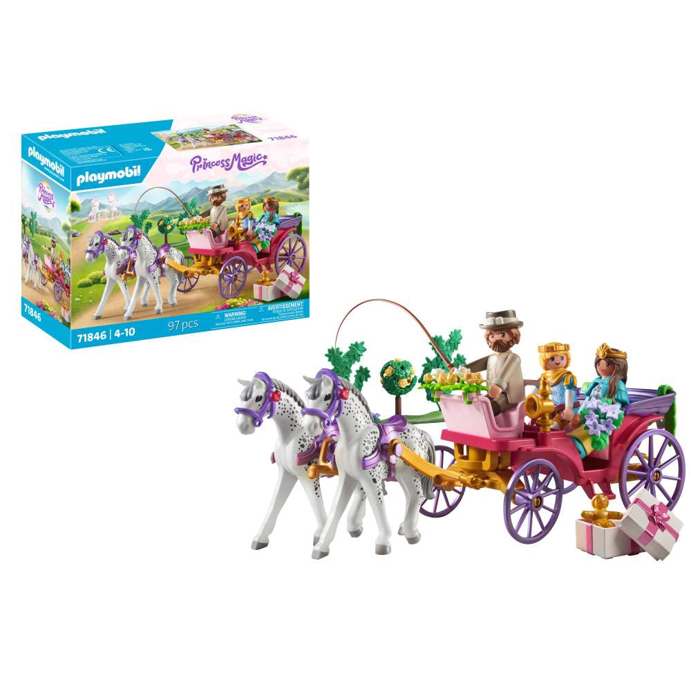 PLIMBAREA CUPLULUI REGAL CU CALEASCA PLAYMOBIL - PLAYMOBIL PRINCESS MAGIC  (PM71846)