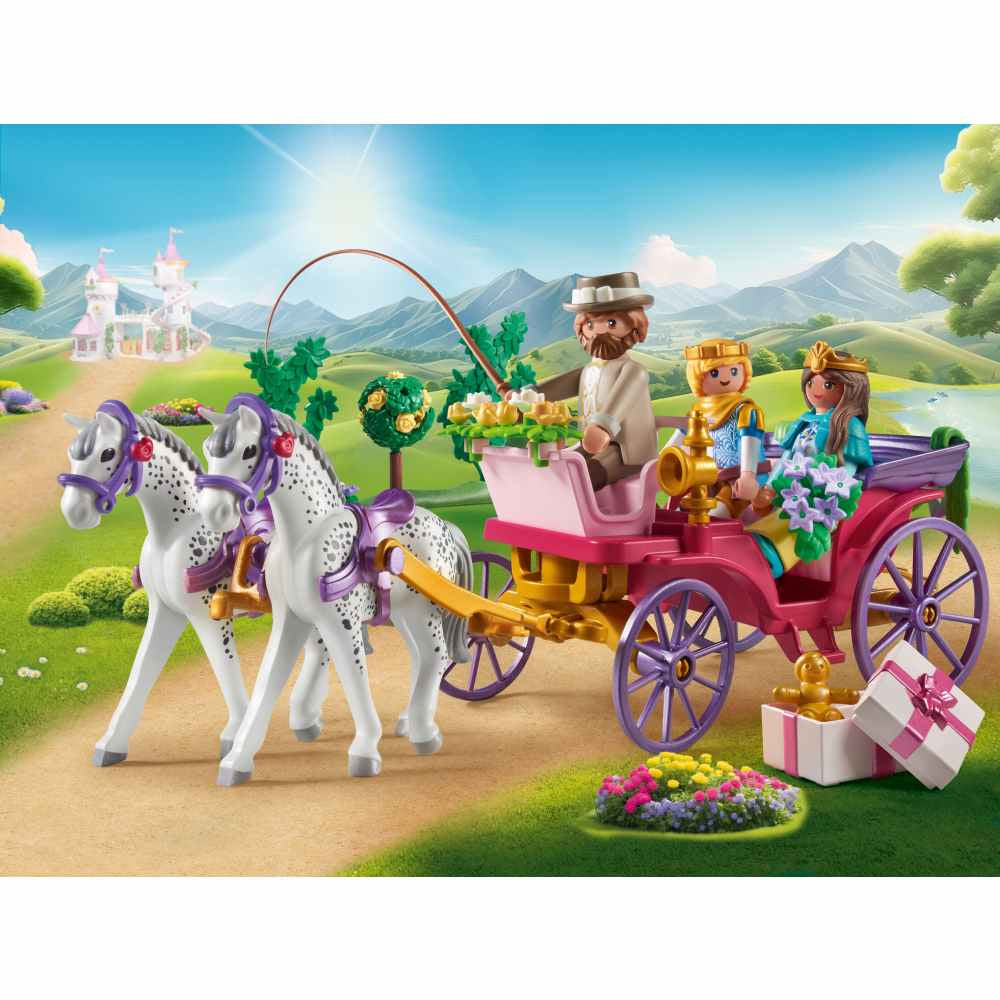 PLIMBAREA CUPLULUI REGAL CU CALEASCA PLAYMOBIL - PLAYMOBIL PRINCESS MAGIC  (PM71846)