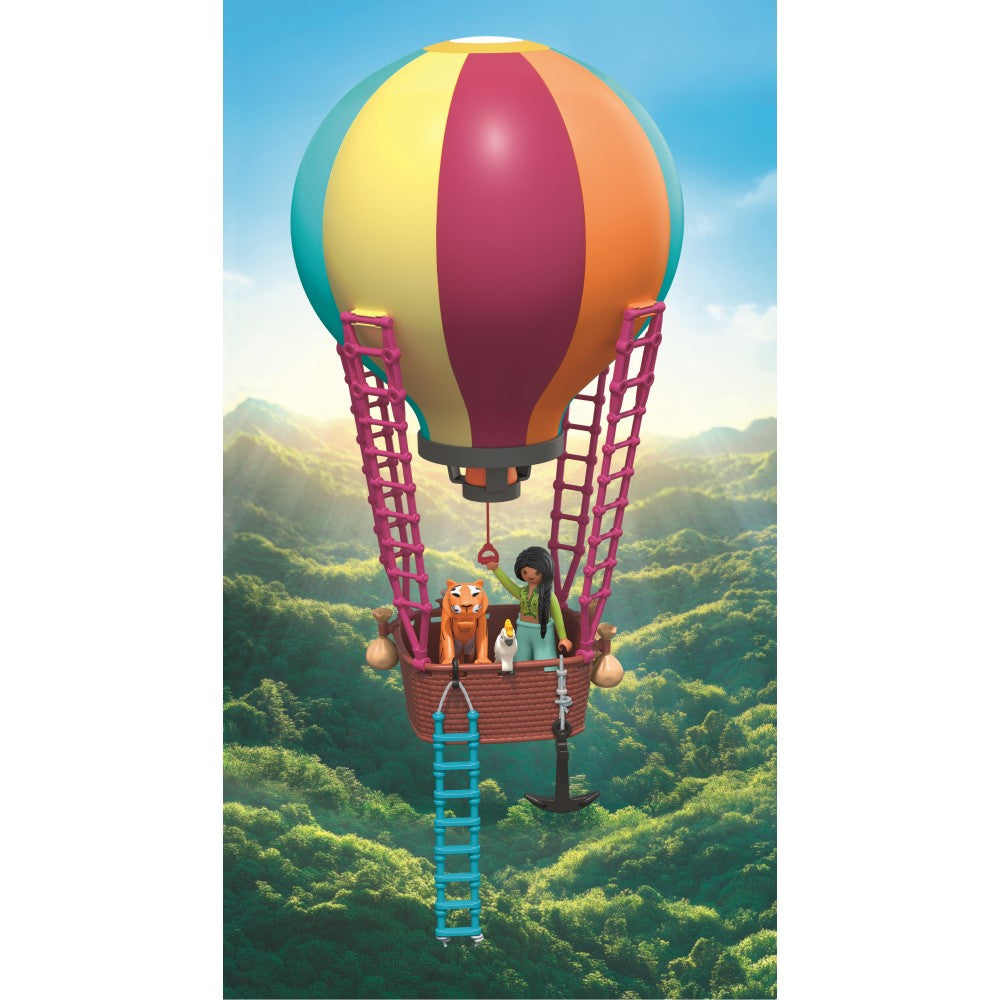 JUCARIE DE ROL PLIMBAREA ANIMALELOR CU BALONUL - PLAYMOBIL MY LIFE (PM71853)