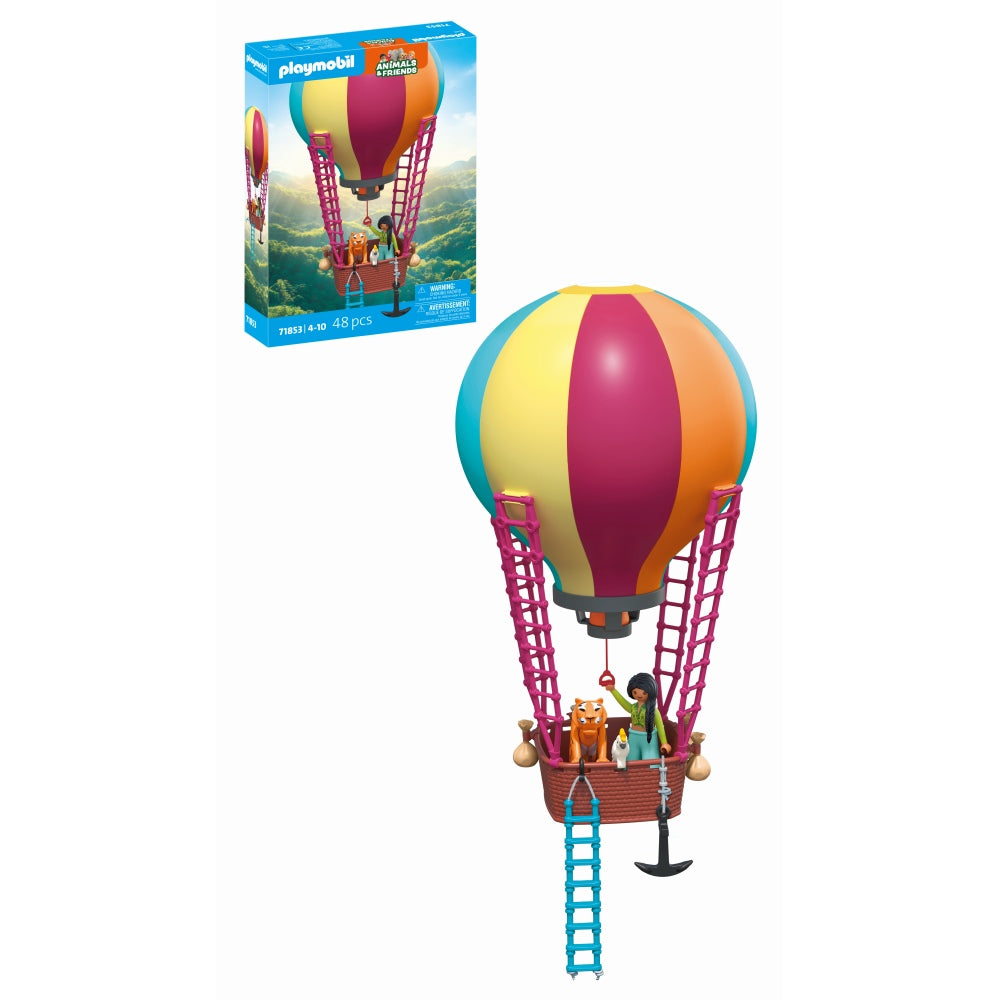 JUCARIE DE ROL PLIMBAREA ANIMALELOR CU BALONUL - PLAYMOBIL MY LIFE (PM71853)