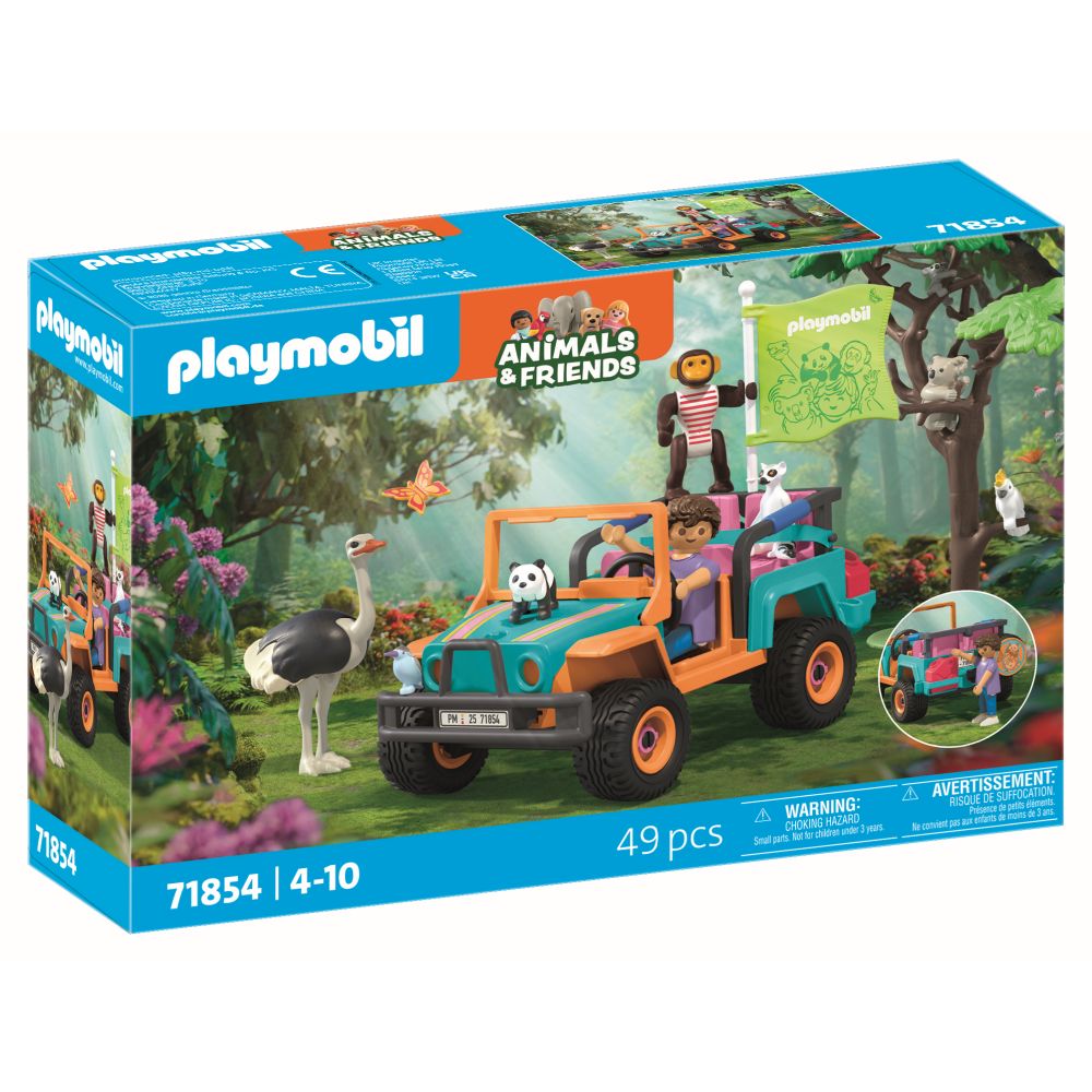 JUCARIE DE ROL PLIMBAREA ANIMALELOR CU VEHICULUL DE TEREN - PLAYMOBIL MY LIFE (PM71854)