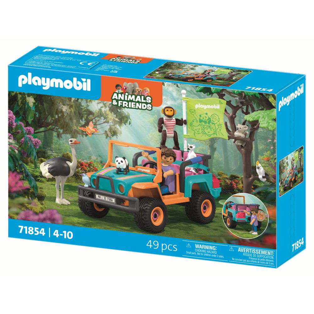 JUCARIE DE ROL PLIMBAREA ANIMALELOR CU VEHICULUL DE TEREN - PLAYMOBIL MY LIFE (PM71854)