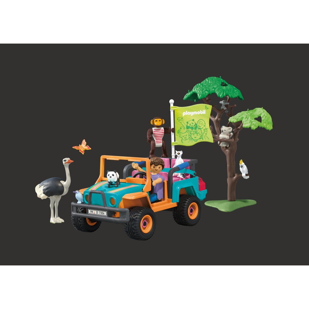 JUCARIE DE ROL PLIMBAREA ANIMALELOR CU VEHICULUL DE TEREN - PLAYMOBIL MY LIFE (PM71854)