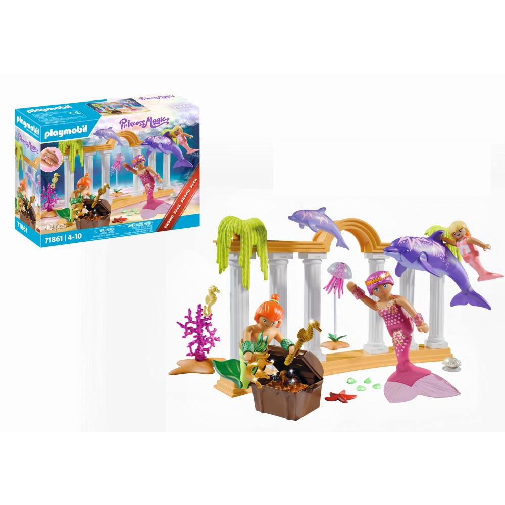PROMO PACK COMOARA SIRENELOR SI DELFINI - PLAYMOBIL PRINCESS MAGIC (PM71861)