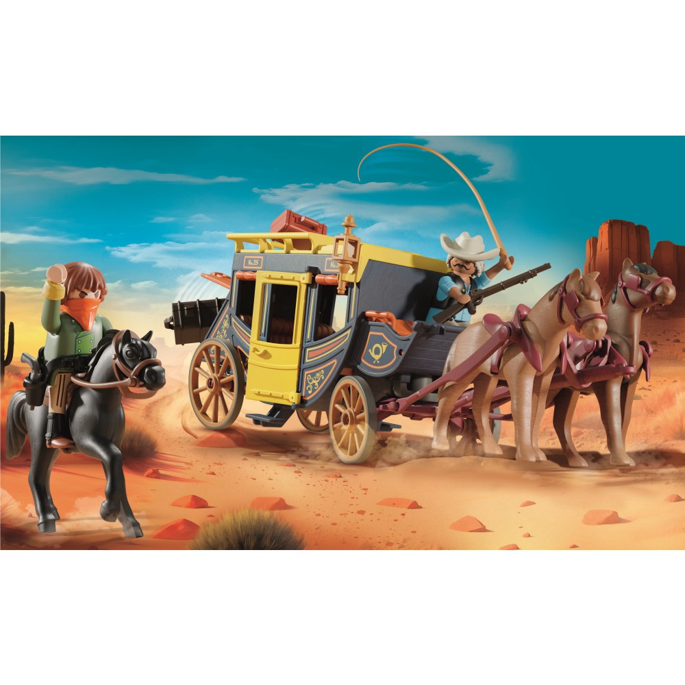 PROMO PACK DILIGENTA DIN VESTUL SALBATIC - PLAYMOBIL ACTION HEROES (PM71862)