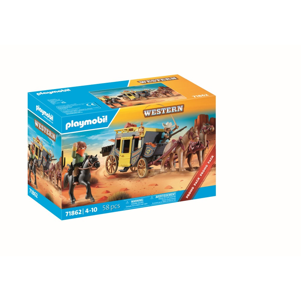 PROMO PACK DILIGENTA DIN VESTUL SALBATIC - PLAYMOBIL ACTION HEROES (PM71862)