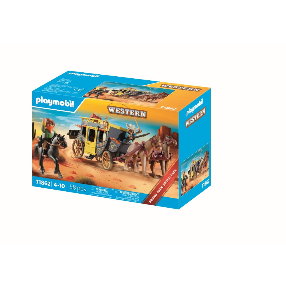 PROMO PACK DILIGENTA DIN VESTUL SALBATIC - PLAYMOBIL ACTION HEROES (PM71862)