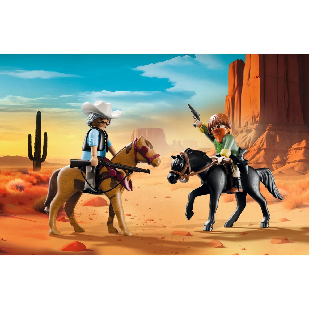 PROMO PACK DILIGENTA DIN VESTUL SALBATIC - PLAYMOBIL ACTION HEROES (PM71862)