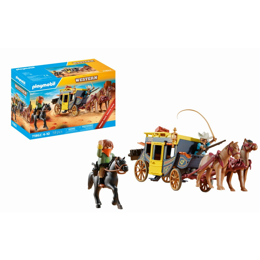 PROMO PACK DILIGENTA DIN VESTUL SALBATIC - PLAYMOBIL ACTION HEROES (PM71862)