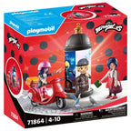 MIRACULOUS PLIMBARE CU SCUTERUL PRIN PARIS - PLAYMOBIL MIRACULOUS  (PM71864)