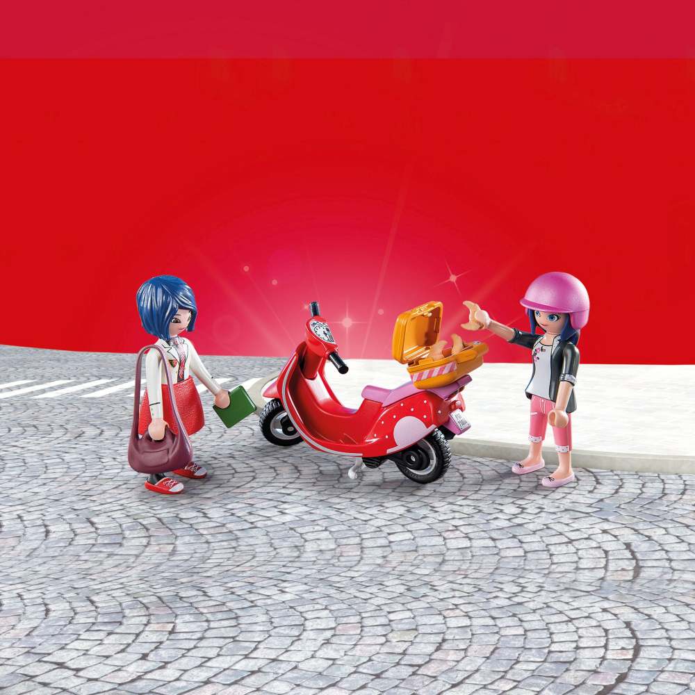 MIRACULOUS PLIMBARE CU SCUTERUL PRIN PARIS - PLAYMOBIL MIRACULOUS  (PM71864)