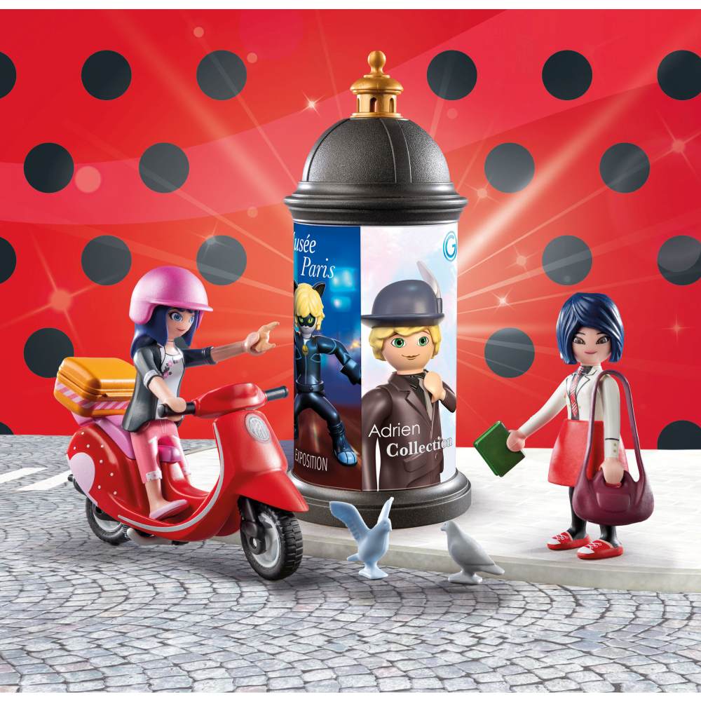 MIRACULOUS PLIMBARE CU SCUTERUL PRIN PARIS - PLAYMOBIL MIRACULOUS  (PM71864)