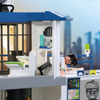 JUCARIE DE ROL STATIE DE POLITIE CU SALA DE INTEROGATORIU - PLAYMOBIL ACTION HEROES (PM71874)