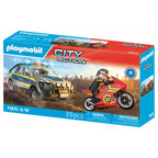 JUCARIE DE ROL POLITIA IN URMARIRE - PLAYMOBIL ACTION HEROES (PM71875)