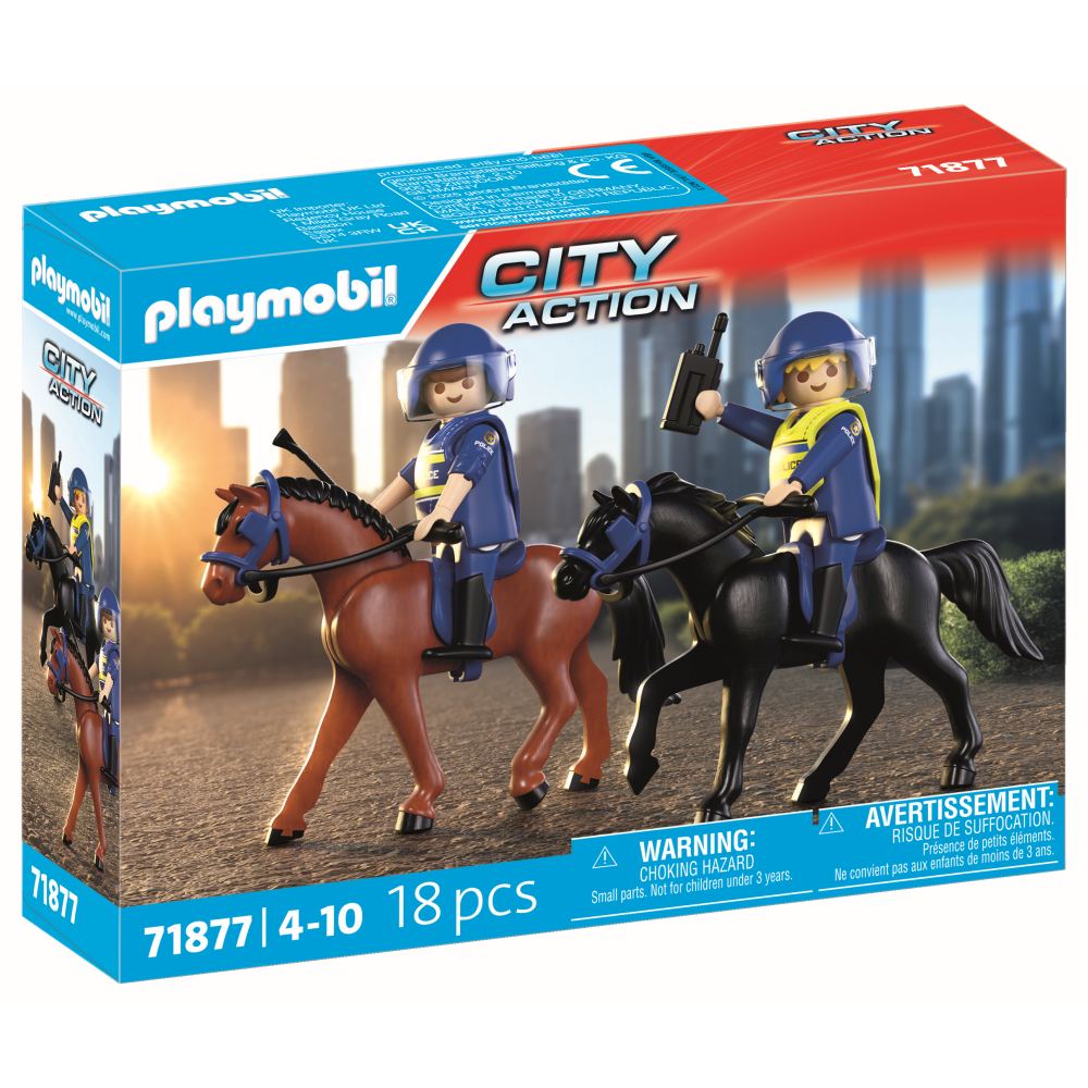JUCARIE DE ROL ECHIPAJ DE POLITIE CALARE - PLAYMOBIL ACTION HEROES (PM71877)