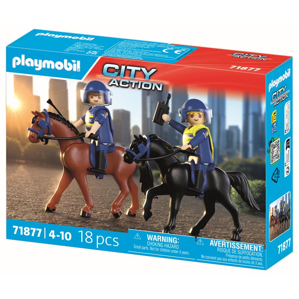 JUCARIE DE ROL ECHIPAJ DE POLITIE CALARE - PLAYMOBIL ACTION HEROES (PM71877)