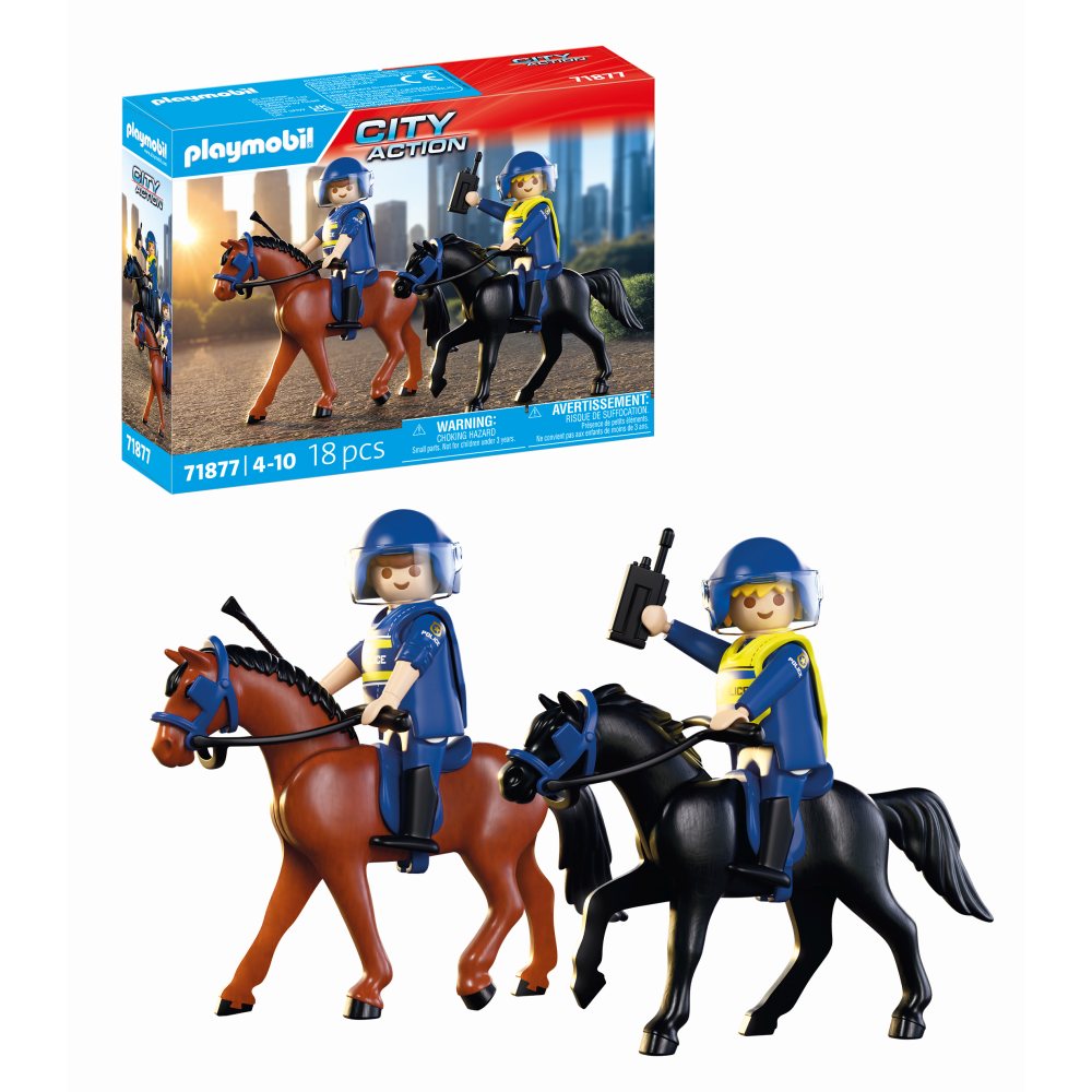 JUCARIE DE ROL ECHIPAJ DE POLITIE CALARE - PLAYMOBIL ACTION HEROES (PM71877)
