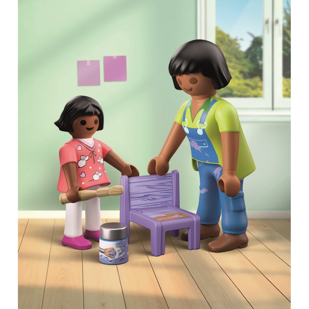 FIGURINA MESTERITA CU FETITA - PLAYMOBIL FIGURES (PM71881)