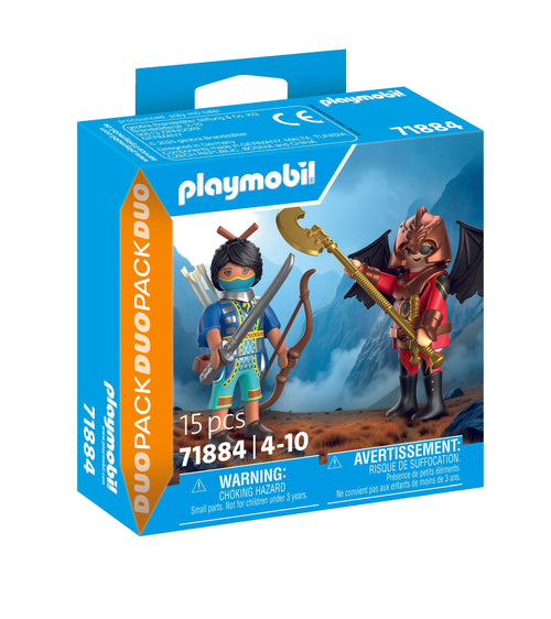 SET 2 FIGURINE CAVALER NOVELMORE SI BANDIT BURNHAM - PLAYMOBIL NOVELMORE (PM71884)