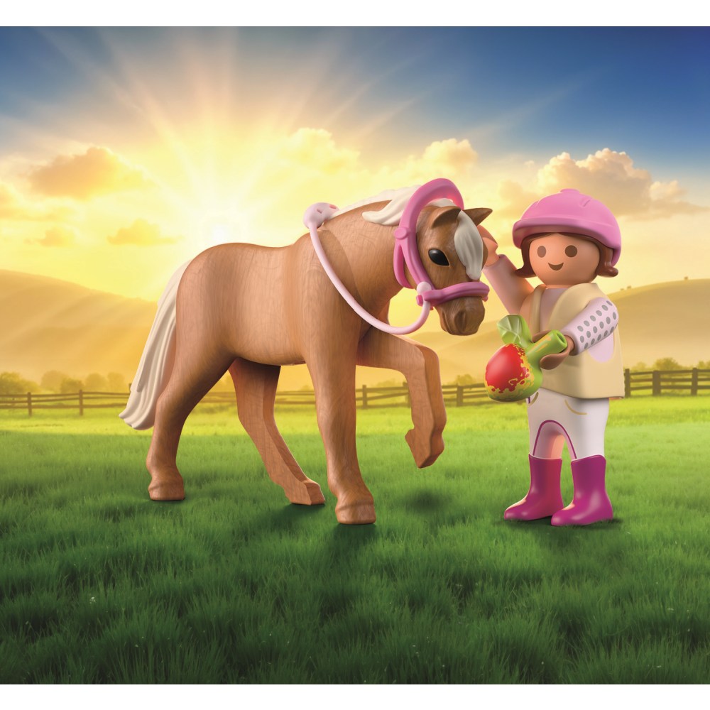 SET 2 FIGURINE FETITA CU PONEI - PLAYMOBIL COUNTRY (PM71887)