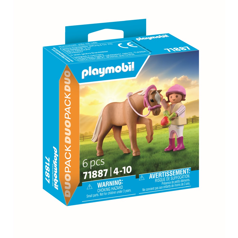 SET 2 FIGURINE FETITA CU PONEI - PLAYMOBIL COUNTRY (PM71887)