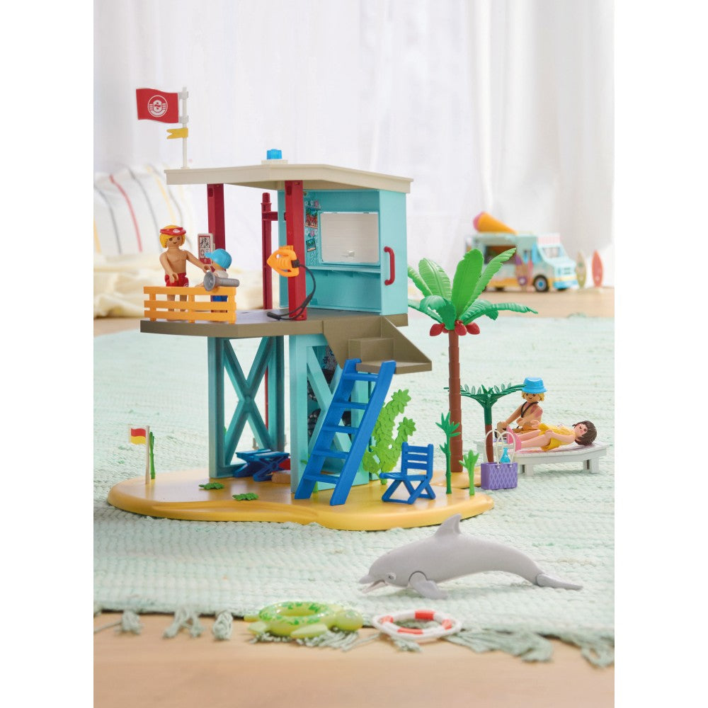 JUCARIE DE ROL TURNUL SALVAMARULUI SI VEHICUL DE PLAJA - PLAYMOBIL MY LIFE (PM71903)