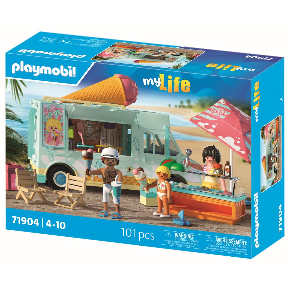 JUCARIE DE ROL STAND DE INGHETATA SI MAGAZIN CU ARTICOLE DE SURF - PLAYMOBIL MY LIFE (PM71904)