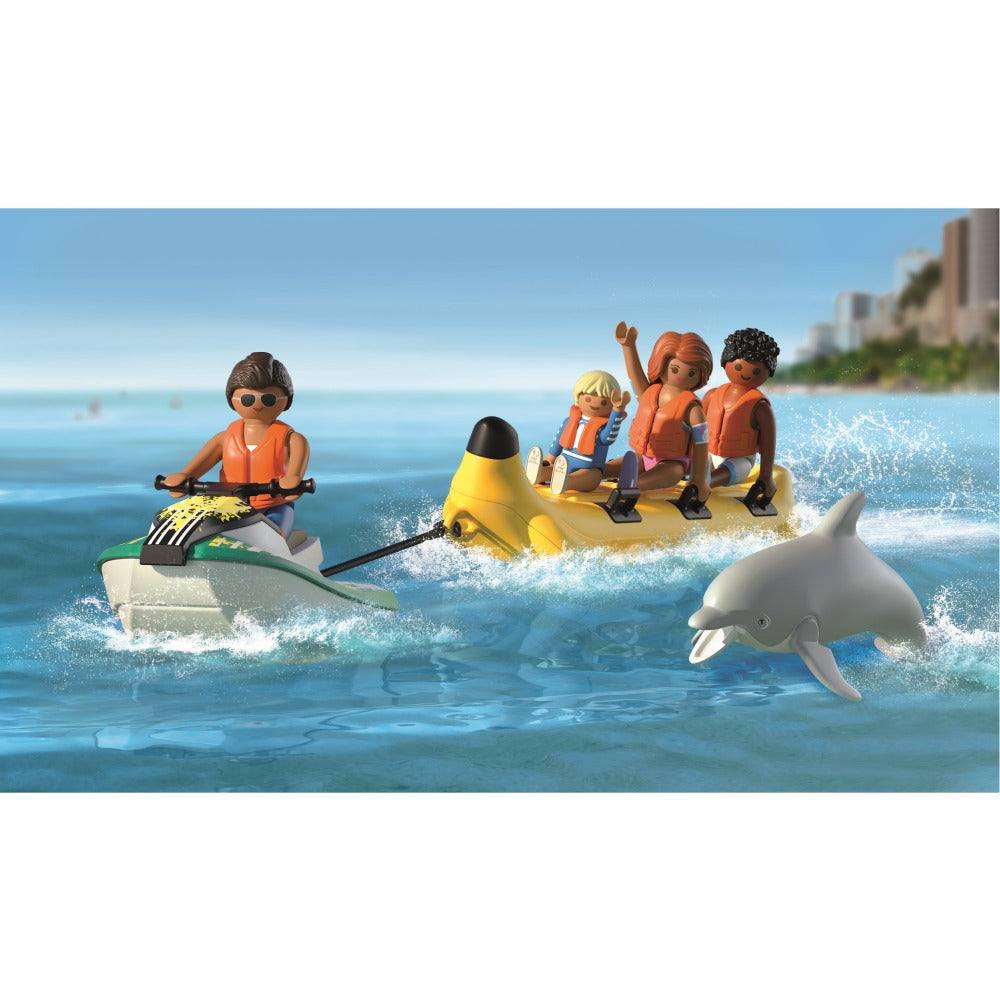 JUCARIE DE ROL PLIMBARE PE MARE CU BANANA - PLAYMOBIL MY LIFE (PM71905)