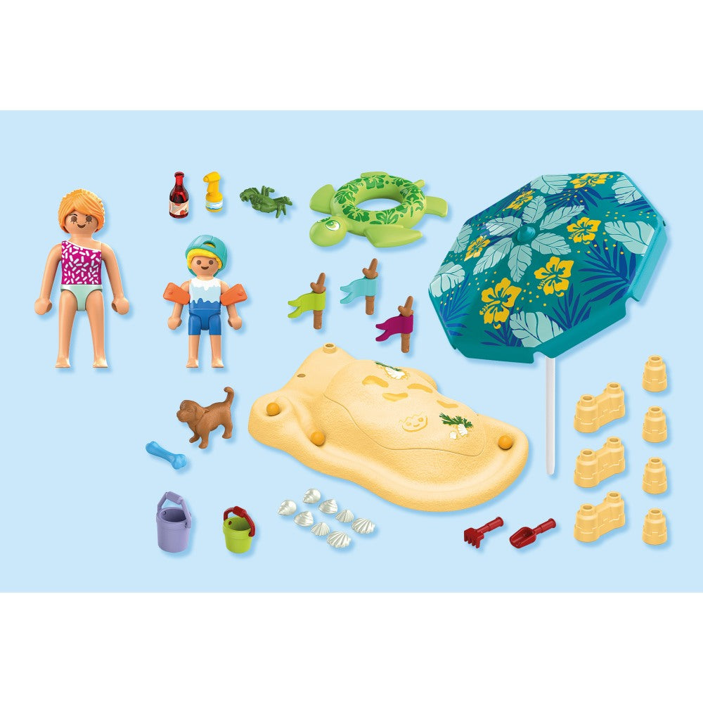 JUCARIE DE ROL DISTRACTIE IN FAMILIE LA PLAJA - PLAYMOBIL MY LIFE (PM71906)