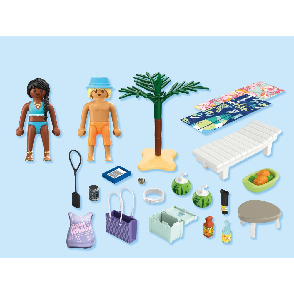 JUCARIE DE ROL CUPLU DE TINERI LA PLAJA - PLAYMOBIL MY LIFE (PM71908)