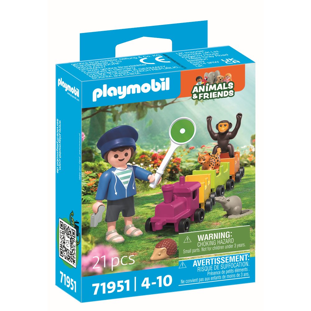 JUCARIE DE ROL PLIMBAREA ANIMALELOR CU LOCOMOTIVA - PLAYMOBIL MY LIFE (PM71951)