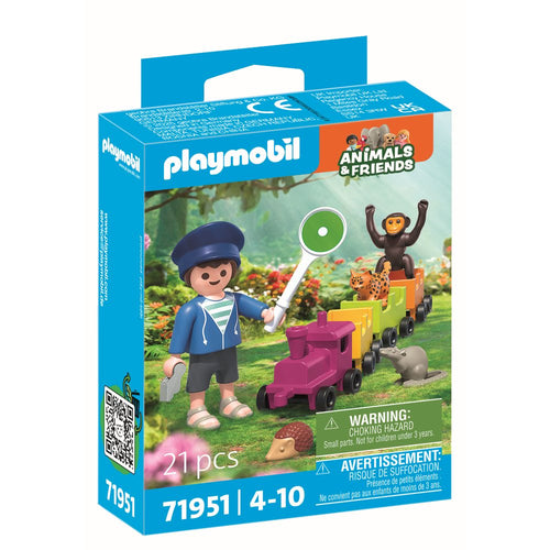 JUCARIE DE ROL PLIMBAREA ANIMALELOR CU LOCOMOTIVA - PLAYMOBIL MY LIFE (PM71951)