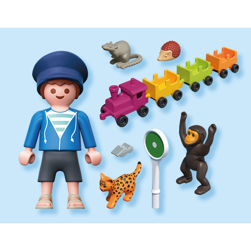 JUCARIE DE ROL PLIMBAREA ANIMALELOR CU LOCOMOTIVA - PLAYMOBIL MY LIFE (PM71951)