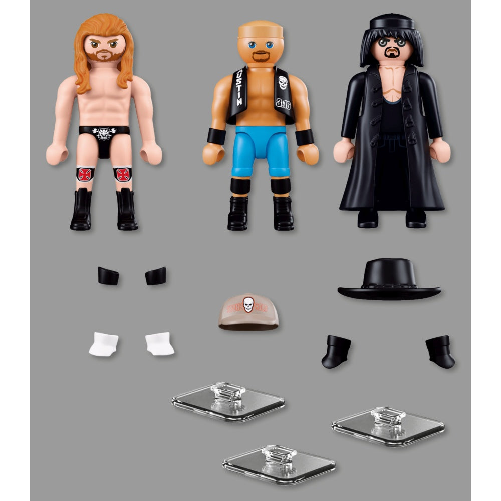 SET FIGURINE LUPTATORI PROFESIONISTI - PLAYMOBIL WORLD WRESTLING ENTERTAINMENT (PM71957)