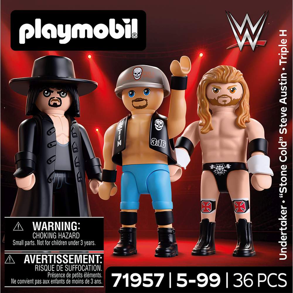 SET FIGURINE LUPTATORI PROFESIONISTI - PLAYMOBIL WORLD WRESTLING ENTERTAINMENT (PM71957)