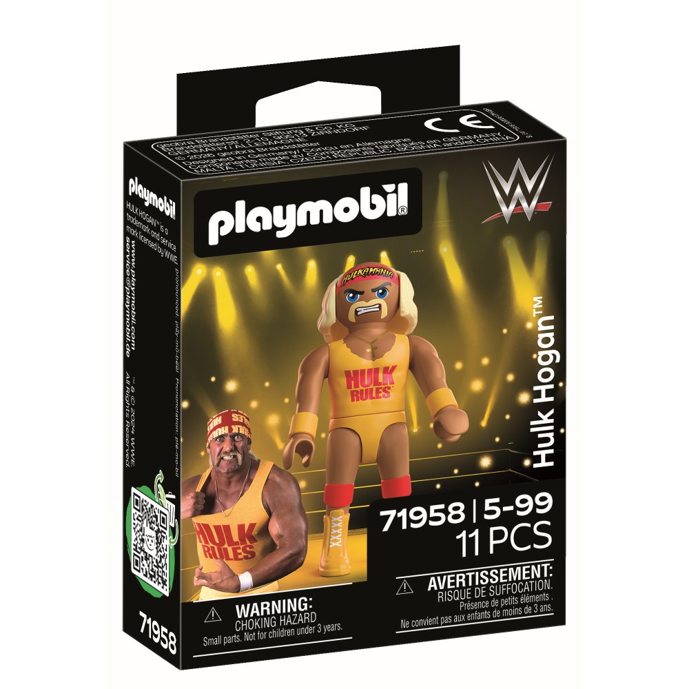 FIGURINA LUPTATOR PROFESIONIST HULK HOGAN - PLAYMOBIL WORLD WRESTLING ENTERTAINMENT (PM71958)