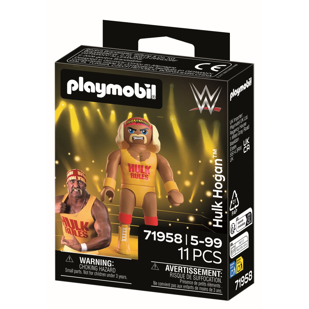 FIGURINA LUPTATOR PROFESIONIST HULK HOGAN - PLAYMOBIL WORLD WRESTLING ENTERTAINMENT (PM71958)