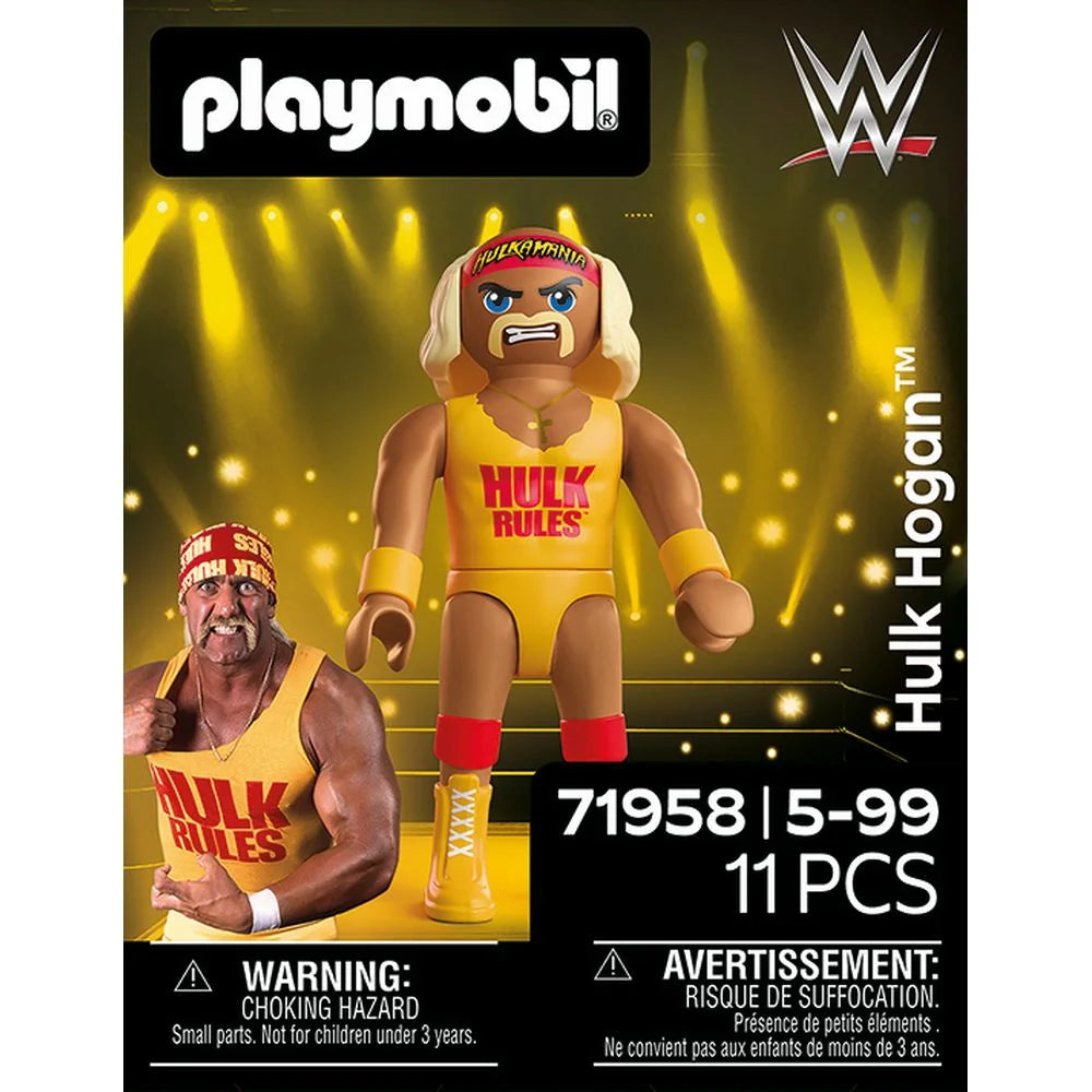 FIGURINA LUPTATOR PROFESIONIST HULK HOGAN - PLAYMOBIL WORLD WRESTLING ENTERTAINMENT (PM71958)