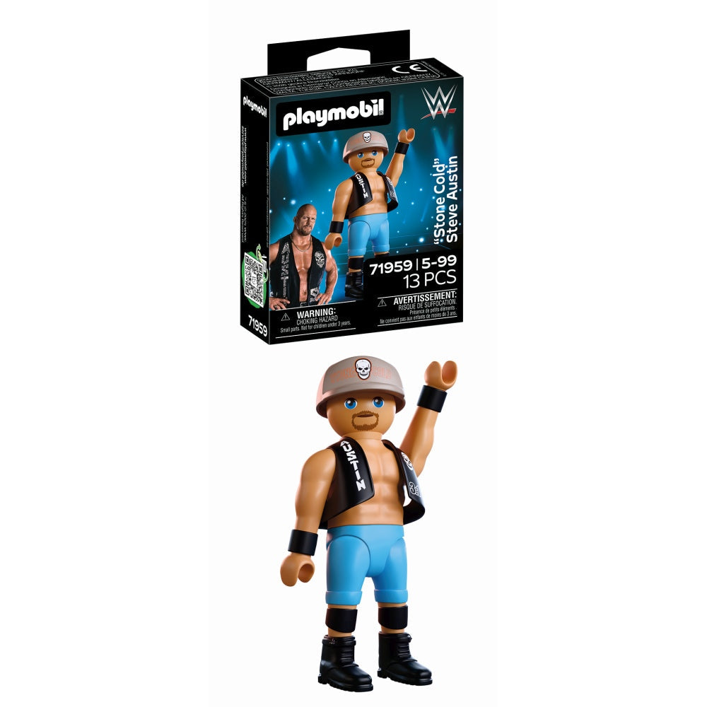FIGURINA LUPTATOR PROFESIONIST STEVE AUSTIN - PLAYMOBIL WORLD WRESTLING ENTERTAINMENT (PM71959)